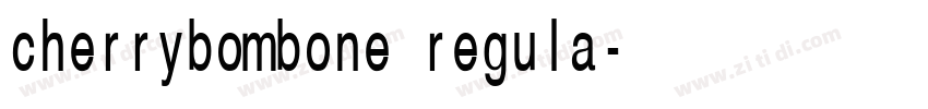 cherrybombone regula字体转换